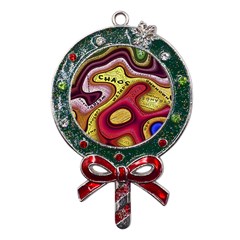 Chaos Unknown Unfamiliar Strange Metal X mas Lollipop With Crystal Ornament by Paksenen