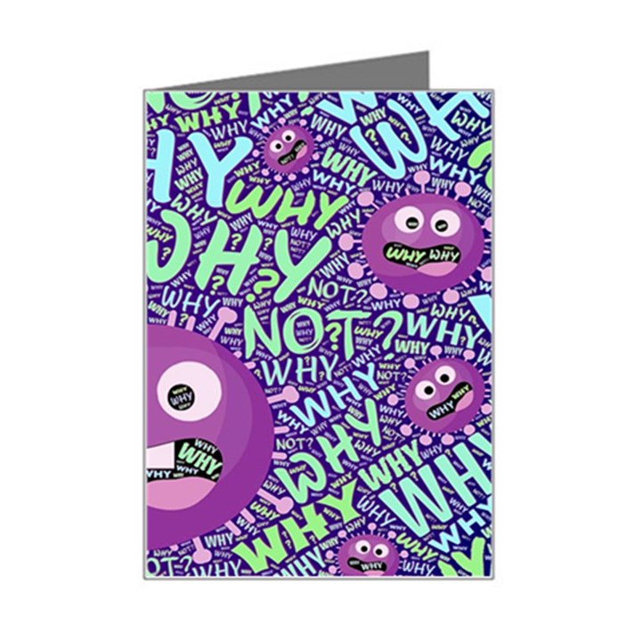 Why Not Question Reason Mini Greeting Card