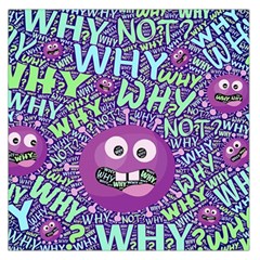 Why Not Question Reason Square Satin Scarf (36  X 36 ) by Paksenen