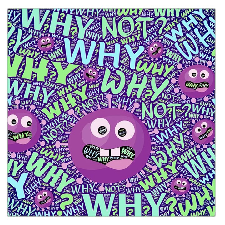 Why Not Question Reason Square Satin Scarf (36  x 36 )