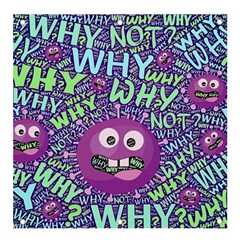 Why Not Question Reason Banner And Sign 4  X 4  by Paksenen