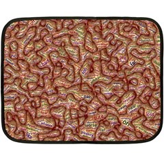 Mind Brain Thought Mental Fleece Blanket (mini) by Paksenen