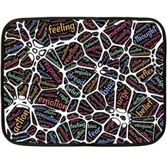 Mental Human Experience Mindset Fleece Blanket (mini) by Paksenen