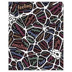 Mental Human Experience Mindset Drawstring Bag (small) by Paksenen