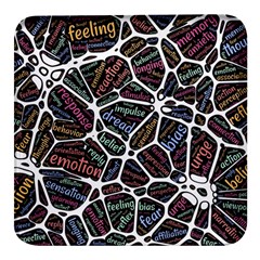 Mental Human Experience Mindset Square Glass Fridge Magnet (4 Pack) by Paksenen