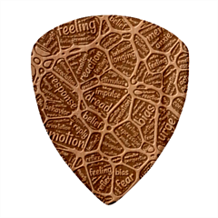 Mental Human Experience Mindset Wood Guitar Pick (set Of 10) by Paksenen