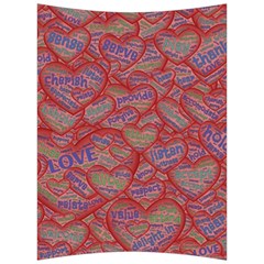 Love Hearts Valentines Connection Back Support Cushion by Paksenen