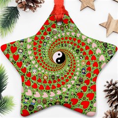 Love Avatars Characters Roles Yin Yang Star Ornament (two Sides) by Paksenen