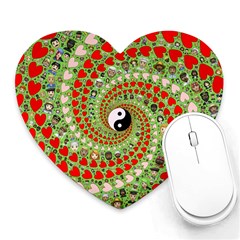 Love Avatars Characters Roles Yin Yang Heart Mousepad by Paksenen