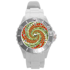 Love Avatars Characters Roles Yin Yang Round Plastic Sport Watch (l) by Paksenen