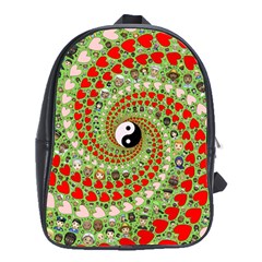 Love Avatars Characters Roles Yin Yang School Bag (xl) by Paksenen