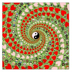 Love Avatars Characters Roles Yin Yang Square Satin Scarf (36  X 36 ) by Paksenen