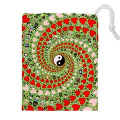 Love Avatars Characters Roles Yin Yang Drawstring Pouch (4xl) by Paksenen