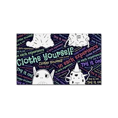 Experience Feeling Clothing Self Sticker (rectangular) by Paksenen