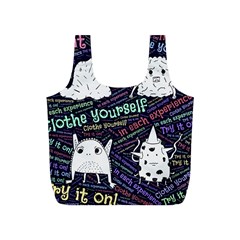 Experience Feeling Clothing Self Full Print Recycle Bag (s) by Paksenen