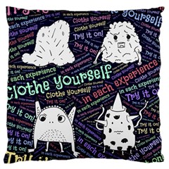 Experience Feeling Clothing Self Large Premium Plush Fleece Cushion Case (one Side) by Paksenen