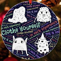 Experience Feeling Clothing Self Uv Print Acrylic Ornament Round by Paksenen