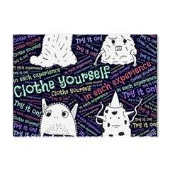 Experience Feeling Clothing Self Crystal Sticker (a4) by Paksenen