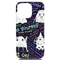 Experience Feeling Clothing Self Iphone 14 Pro Max Black Uv Print Case by Paksenen