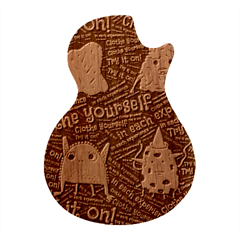 Experience Feeling Clothing Self Guitar Shape Wood Guitar Pick Holder Case And Picks Set by Paksenen