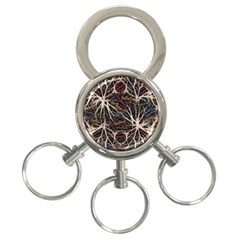 Mental Human Experience Mindset Pattern 3-ring Key Chain by Paksenen