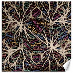 Mental Human Experience Mindset Pattern Canvas 16  X 16  by Paksenen