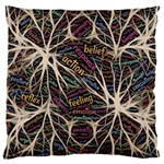 Mental Human Experience Mindset Pattern Large Cushion Case (One Side) Front