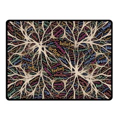 Mental Human Experience Mindset Pattern Two Sides Fleece Blanket (small) by Paksenen