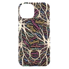 Mental Human Experience Mindset Pattern Iphone 15 Plus Black Uv Print Pc Hardshell Case by Paksenen