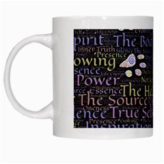 Footprints Path Mystery Unknown White Mug by Paksenen