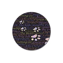 Footprints Path Mystery Unknown Magnet 3  (round) by Paksenen