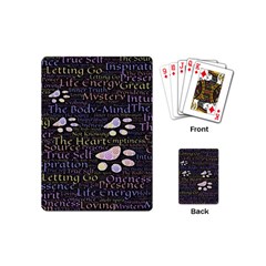 Footprints Path Mystery Unknown Playing Cards Single Design (mini)