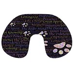 Footprints Path Mystery Unknown Travel Neck Pillow Front