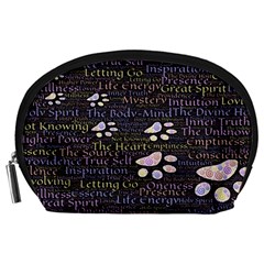 Footprints Path Mystery Unknown Accessory Pouch (large) by Paksenen