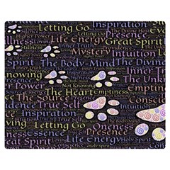 Footprints Path Mystery Unknown Two Sides Premium Plush Fleece Blanket (teen Size) by Paksenen