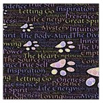 Footprints Path Mystery Unknown Square Satin Scarf (36  x 36 ) Front