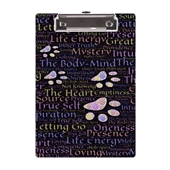 Footprints Path Mystery Unknown A5 Acrylic Clipboard by Paksenen