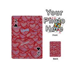 Love Hearts Valentine Red Symbol Playing Cards 54 Designs (mini)