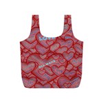 Love Hearts Valentine Red Symbol Full Print Recycle Bag (S) Front