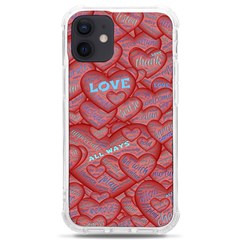 Love Hearts Valentine Red Symbol Iphone 12 Mini Tpu Uv Print Case	 by Paksenen