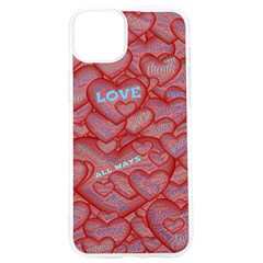 Love Hearts Valentine Red Symbol Iphone 15 Pro Tpu Uv Print Case by Paksenen