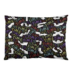 Time Nonlinear Curved Undirected Pillow Case by Paksenen