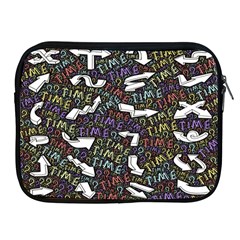 Time Nonlinear Curved Undirected Apple Ipad 2/3/4 Zipper Cases by Paksenen