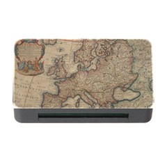 Old Vintage Classic Map Of Europe Memory Card Reader With Cf by Paksenen