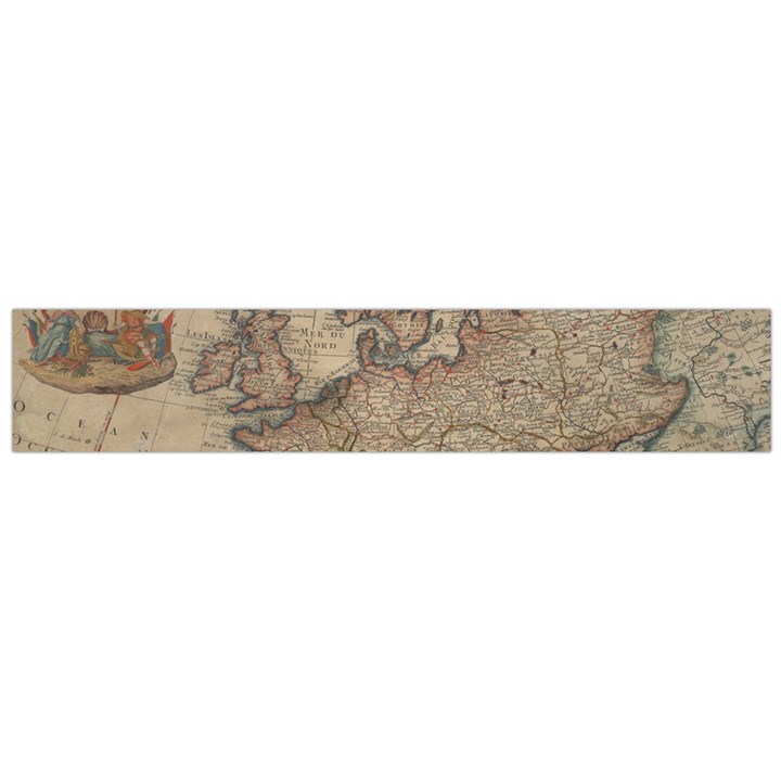 Old Vintage Classic Map Of Europe Large Premium Plush Fleece Scarf 