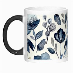 Indigo Watercolor Floral Seamless-pattern Morph Mug