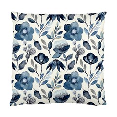 Indigo Watercolor Floral Seamless-pattern Standard Cushion Case (One Side)