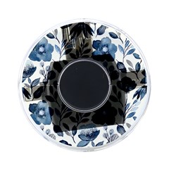 Indigo Watercolor Floral Seamless-pattern On-the-go Memory Card Reader