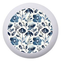 Indigo Watercolor Floral Seamless-pattern Dento Box With Mirror