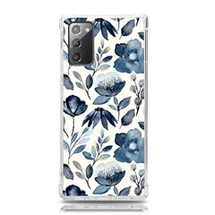 Indigo Watercolor Floral Seamless-pattern Samsung Galaxy Note 20 TPU UV Case